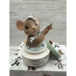 NIB Enesco Charming Tails "YOU HAVE ME FEELING YOUNG ALL OVER" Figurine 4035616
